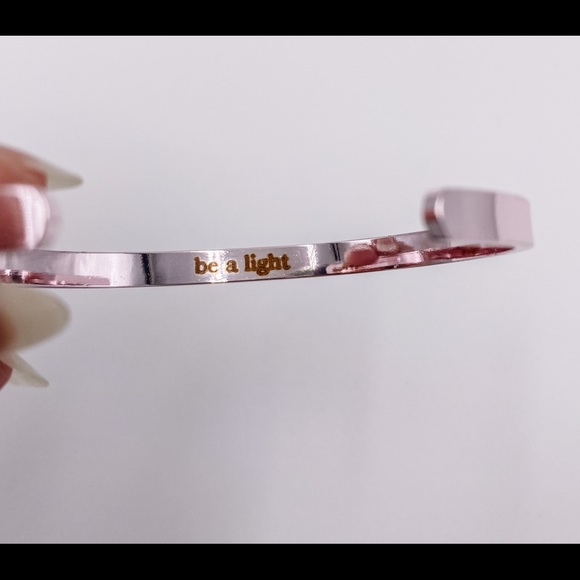 Simply Gilded Pink Bow Cuff Bracelet 5mm - Picture 4 of 4